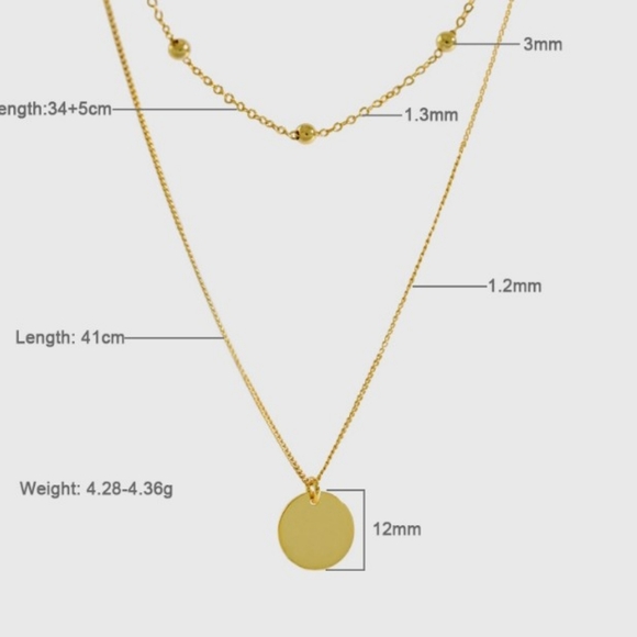 NEW Multi Layer Coin Necklace - Picture 9 of 10